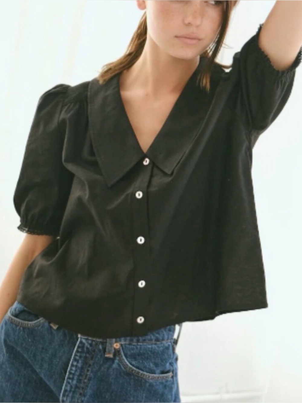 Sam Top Lisa Says Gah - Black Linen